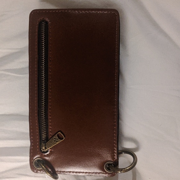 Patricia Nash Farleigh XBody Phone Case in Heritage Tan Leather - Picture 3 of 10